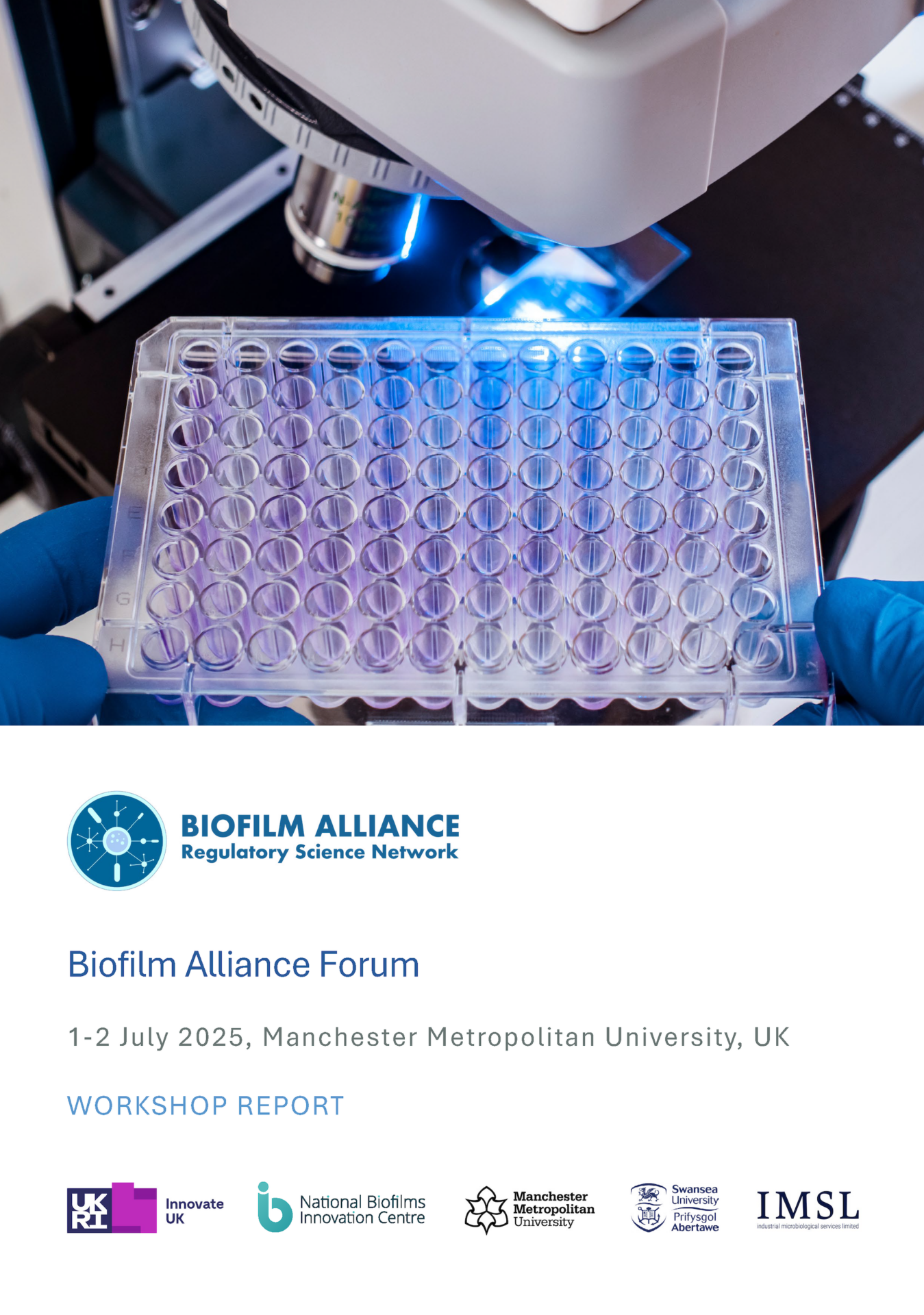 Biofilm Alliance Forum Report Cover Image Biofilm Alliance Forum Workshop Report